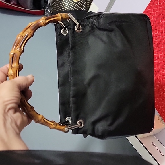 Gucci bamboo lambskin/nylon exterior - Picture 5 of 12